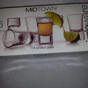 6 Shot Glass Midtown Circleware made in Bulgaria